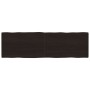 Tablero mesa madera tratada borde vivo marrón 200x60x(2-4) cm