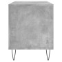 Mueble discos madera contrachapada gris hormigón 100x38x48 cm