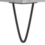 Mueble discos madera contrachapada gris hormigón 100x38x48 cm