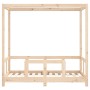 Estructura de cama para niños madera maciza de pino 70x140 cm