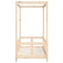Estructura de cama para niños madera maciza de pino 70x140 cm