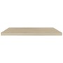 Estante flotante de pared MDF roble 90x23,5x3,8 cm