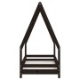 Estructura de cama para niños madera de pino negro 70x140 cm