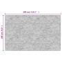 Alfombra lavable antideslizante gris antracita 190x300 cm