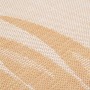 Alfombra de exterior tejido plano estampado de hoja 100x200 cm