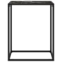 Mesa consola vidrio templado negro 60x35x75 cm