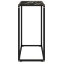 Mesa consola vidrio templado negro 60x35x75 cm