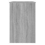 Escritorio de madera contrachapada gris Sonoma 100x50x76 cm