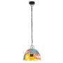 Lámpara colgante vintage 25 W multicolor redonda 31 cm E27