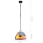 Lámpara colgante vintage 25 W multicolor redonda 31 cm E27