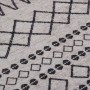 Alfombra lavable antideslizante negro y blanco φ120 cm