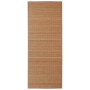 Alfombra rectangular de bambú marrón 120 x 180 cm