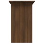 Escritorio de madera contrachapada roble marrón 80x45x74 cm