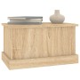 Baúl almacenaje madera contrachapada roble sonoma 50x30x28 cm
