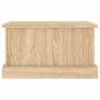 Baúl almacenaje madera contrachapada roble sonoma 50x30x28 cm