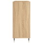 Mueble discos madera contrachapada roble Sonoma 84,5x38x89 cm