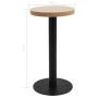 Mesa de bistró MDF marrón claro 40 cm