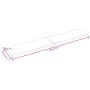 Tablero mesa madera tratada borde vivo marrón 200x40x(2-4) cm