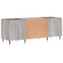 Mueble para discos madera contrachapada gris sonoma 121x38x48cm