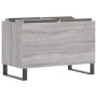 Mueble discos madera contrachapada gris sonoma 74,5x38x48 cm