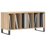 Mueble discos madera contrachapada roble Sonoma 100x38x48 cm