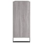 Mueble discos madera contrachapada gris Sonoma 84,5x38x89 cm