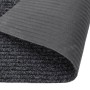 Alfombra de pasillo atrapa suciedad 100x250 cm gris antracita