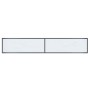 Mesa consola vidrio templado blanco 200x35x75,5 cm