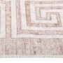 Alfombra lavable antideslizante beige 80x150 cm