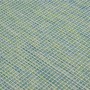 Alfombra de exterior de tejido plano turquesa 140x200 cm