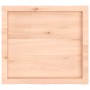 Tablero de mesa madera maciza borde natural 60x50x(2-6) cm