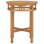 Mesa de bistró de madera maciza de teca Ø60x75,5 cm