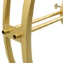 Reloj de pared de hierro dorado 52 cm