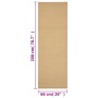Alfombra de sisal natural 66x200 cm