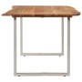 Mesa de comedor de madera maciza de acacia 180x90x76 cm