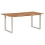 Mesa de comedor de madera maciza de acacia 180x90x76 cm
