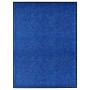 Felpudo lavable azul 90x120 cm