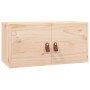 Armarios de pared 2 uds madera maciza de pino 60x30x30 cm