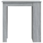 Mesa alta con estante gris Sonoma 102x50x103,5 cm