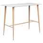 Mesa de bar blanco 120x60x105 cm