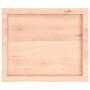 Estante de pared madera maciza roble sin tratar 60x50x(2-6) cm