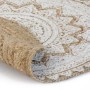 Alfombra redonda con estampado yute trenzado 120 cm