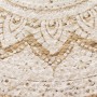 Alfombra redonda con estampado yute trenzado 120 cm