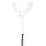 Lámpara colgante industrial 25 W blanca redonda 40 cm E27