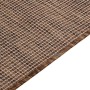 Alfombra de exterior de tejido plano marrón 200x280 cm