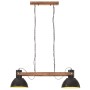 Lámpara colgante industrial 25 W negra 109 cm E27