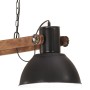 Lámpara colgante industrial 25 W negra 109 cm E27