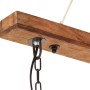 Lámpara colgante industrial 25 W negra 109 cm E27