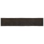 Tablero mesa madera tratada borde vivo marrón 220x40x(2-4) cm