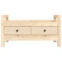 Banco de recibidor madera maciza de pino 80x40x43 cm